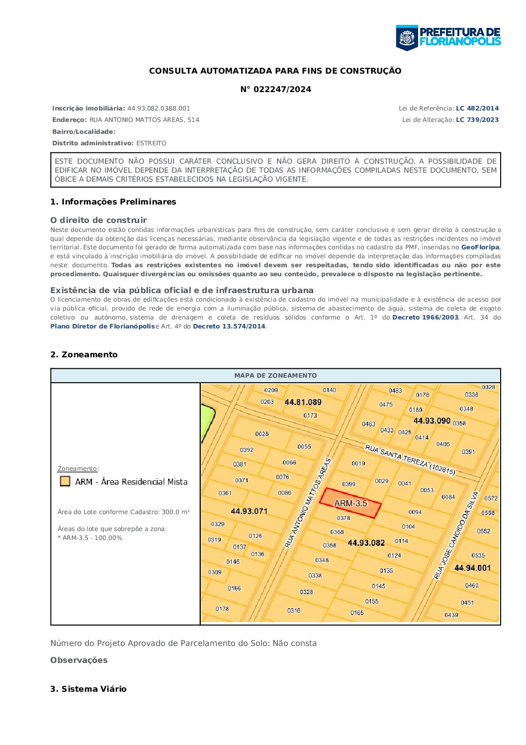 Viabilidade - MATOS AREIAS - TERRENO 121750_022247-2024